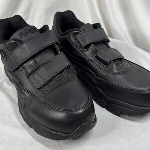 Apex X920M Men's Athletic Shoe Size 8 X-Wide‎ Black Leather Walker Sneaker